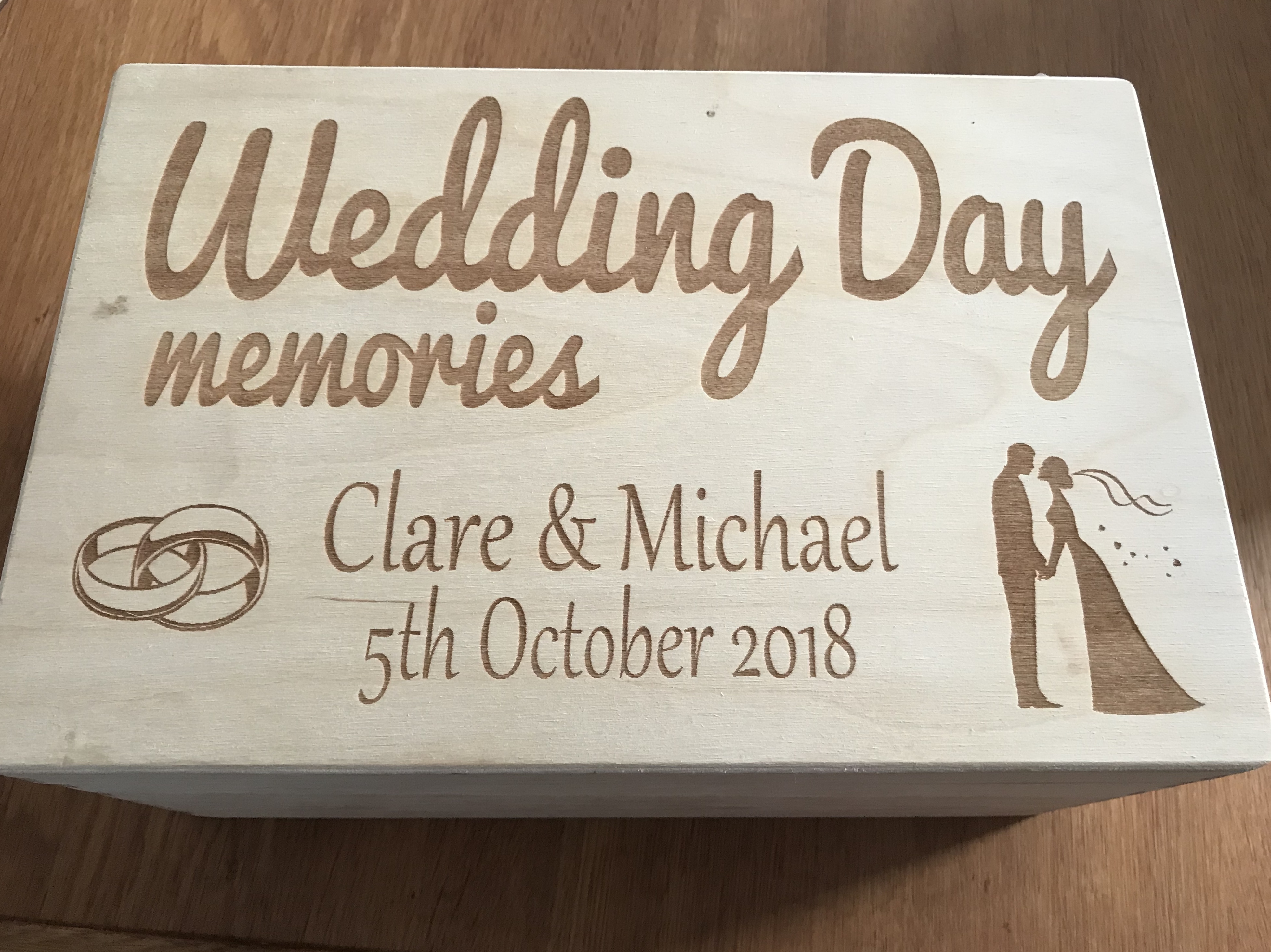 Wedding Day Memory Box Wedding Day Gifts No9 Creations