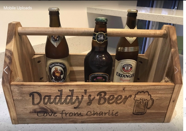 Customised Beer Crate For Fathers Day