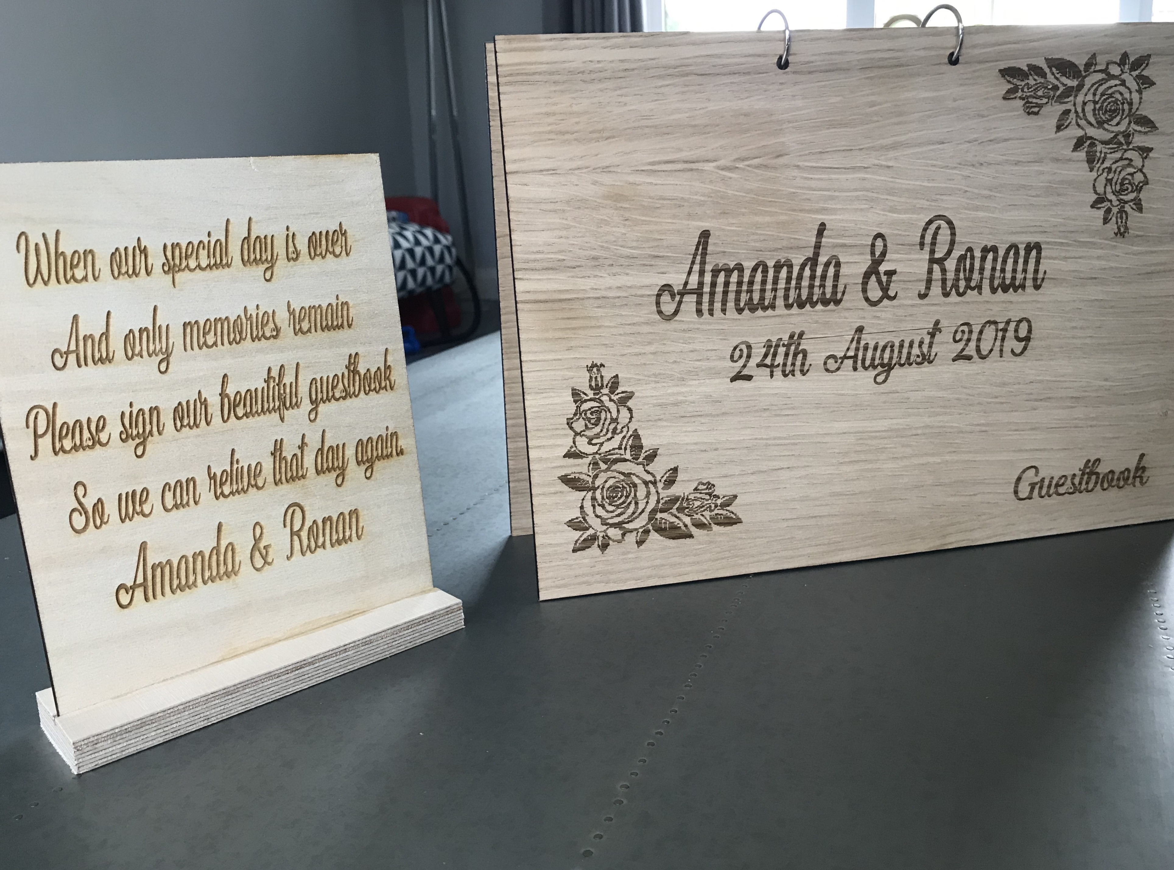 Personalized Wedding Guest Book, Sign in Book