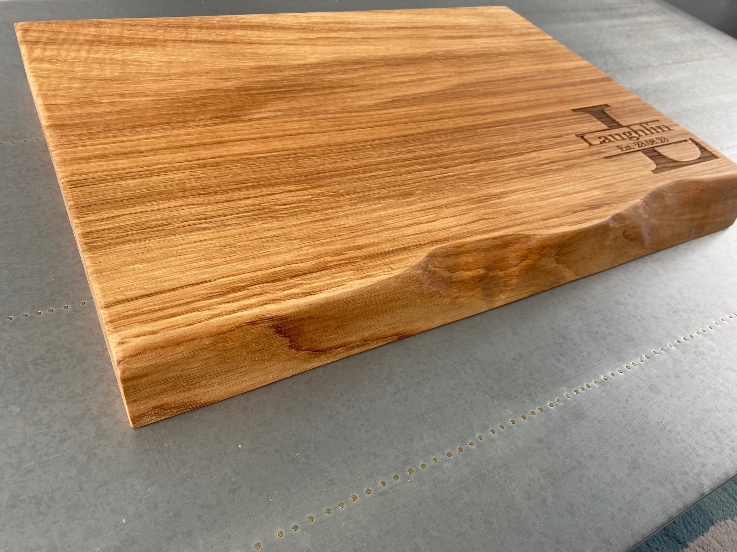 Extra Large Live Edge Oak Chopping Board James Martin Style Oak